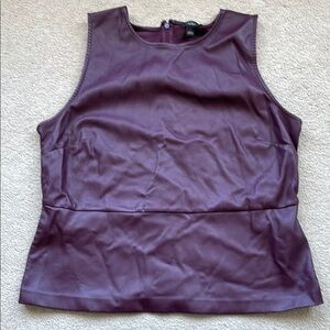 Ann Taylor Purple Fitted Tank Top